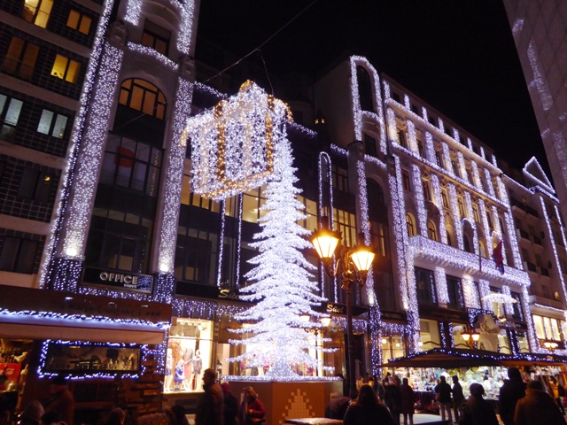 Sparkly decorations everywhere