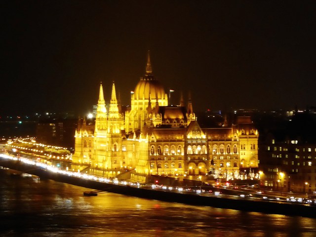 Parliament by night