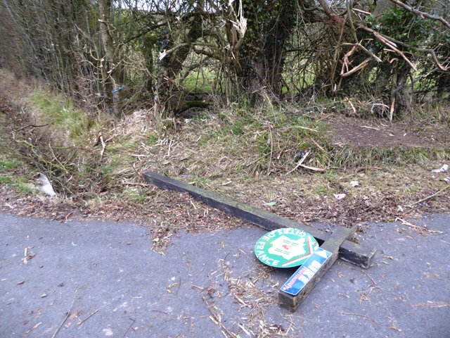 Our sign down as well!